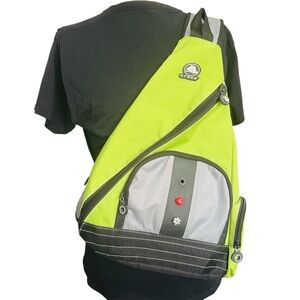 Crocs Sling Crossbody Backpack Bag Green/BLK Adjustable Utility School Unisex